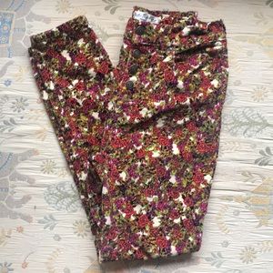 Free people corduroy high waisted button up jeans